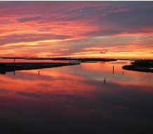 Bay and Canal Front Sunset