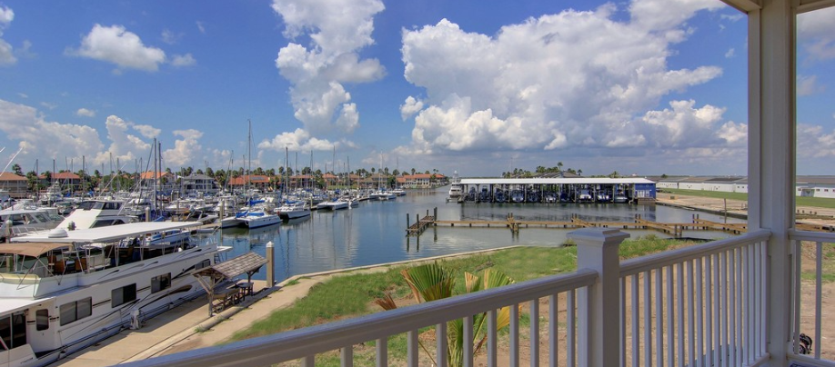 Waterview from your canal front luxury townhome in Airport Marina Towhomes